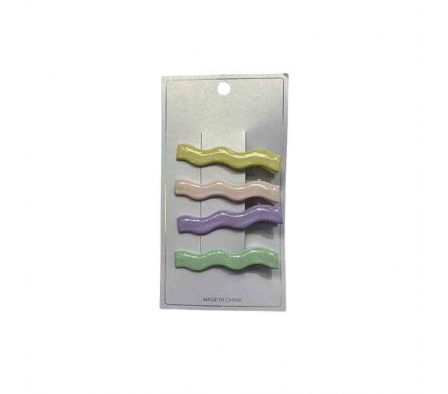 HEBILLA ONDULADO P/CABELLO 4PCS 6CM REF 3655-A-11