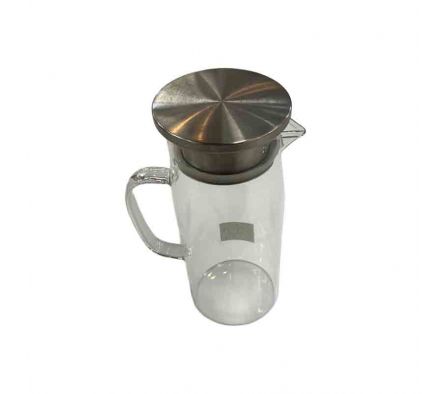 JARRA C/TAPA 8X20CM VIDRIO REF 66235-16