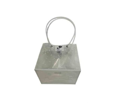 BOLSA D/REGALO TRANSPARENTE 17X16X15CM REF 10793-1