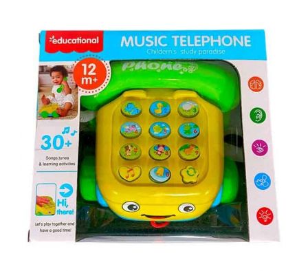 TELEFONO DIDACTICO P/BEBE D/JUGUETE REF PS888-E