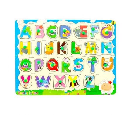 ROMPECABEZA DIDACTIVO LETRAS MADERA REF L22-8