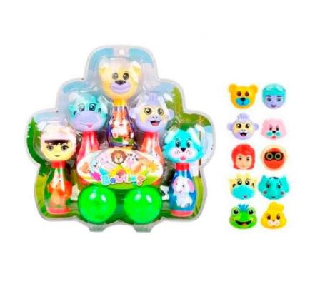 JUEGO BOLOS ANIMALES E/BLISTER REF 888-2