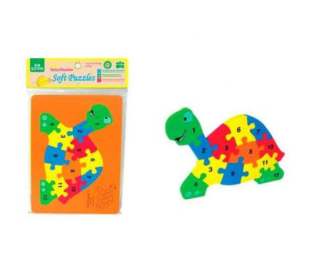 ROMPECABEZA DIDACTICO TORTUGA GOMA EVA REF U2869