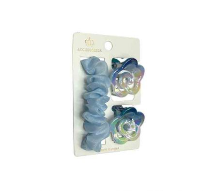 SET ACCESORIOS P/CABELO 3PCS REF 8CM REF 3617-5