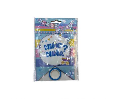 CARTEL DECORATIVO P/BABY SHOWER 11,5X19,5CM REF 17
