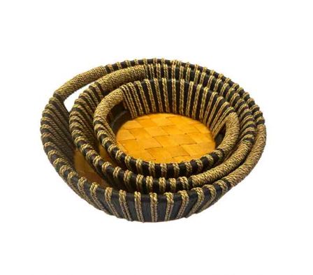 SET CESTO 3PCS 23/29/35CM MIMBRE REF 0823-0824-1