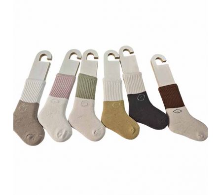 MEDIA LARGA BICOLOR P/BEBE 1-3Y REF 