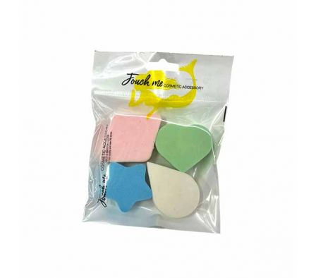 ESPONJA P/MAQUILLAJE 4PCS 10X10CM REF 26019-76