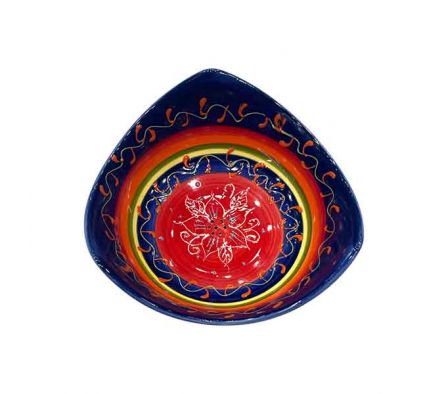 BOWL ESTAMP HANDPRINTED 14X4,5CM CERAMIC REF