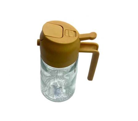 CONDIMENTERO P/COCINA C/BOTON 8X19CM VIDRIO REF 66