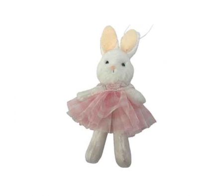 PELUCHE DECORATIVO CONEJITA C/COLGANTE 14CM REF B5