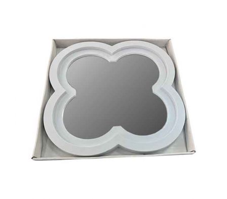 ESPEJO D/PARED MARCO TREBOL 4HOJAS 36,5X31,5CM REF