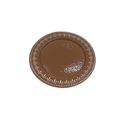 PLATO DECORATIVO BORDE LISO 27CM REF 66259-1342