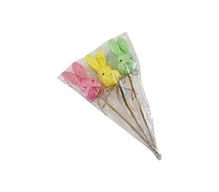 RAMO CABEZA CONEJO PASCUA 3PCS 8X4CM REF B3-7001-9