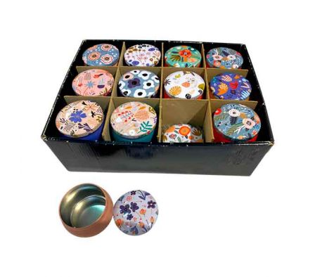 POTE ESTAMP C/TAPA 6,5X5CM METAL REF 9412-55