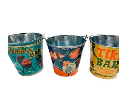 CHAMPAÑERA CIRCULAR C/DISEÑO 25,5X19,3X23CM REF 94