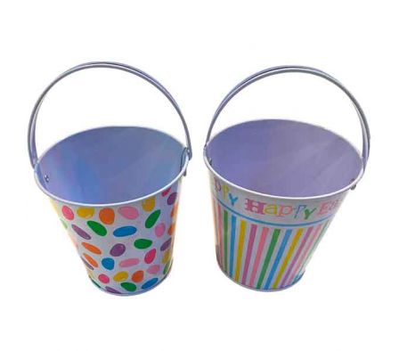 CUBETA ESTAMP PASCUAS 10,5X10,5X7,5CM METAL REF 94