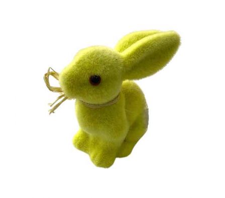 CONEJO PASCUA AMARILLO 10,5X7,5X5CM ISOPOR REF 670