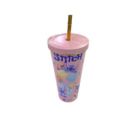 VASO TERMICO ESTAMP STITCH C/PAJITA 710ML REF 6867