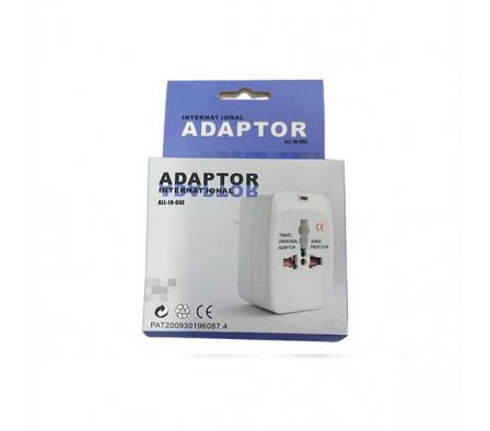 ADAPTADOR D/TOMA P/VIAJE 8,5X9,5X4,5CM REF 13952-4