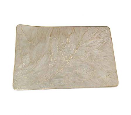 INDIVIDUAL RECT DISEÑO PLANTA 30X45CM PVC REF 3480