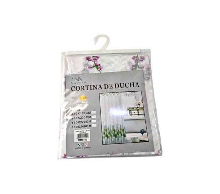 CORTINA D/BAÑO ESTAMP 1,8X1,8M PEVA REF 34725-4