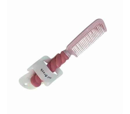 PEINE P/CABELLO MANGO TORNEADO 22CM PLAST REF 2645