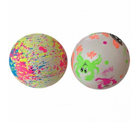 PELOTA D/GOMA ESTAMP COLORES 9'' 22CM REF 25882-13