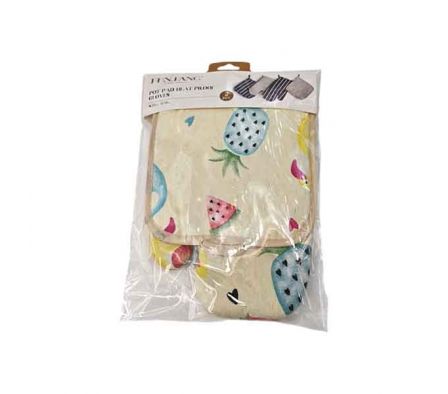 MANOPLA C/TOMA OLLA ESTAMP FRUTAS 25X16,5CM REF 35