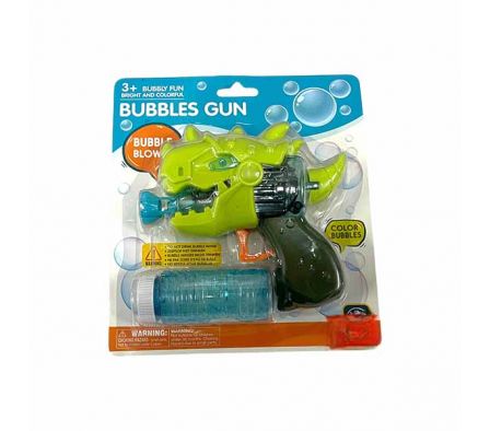 PISTOLA SACA BURBUJA DINOSAURIO 12CM E/BLISTER 174