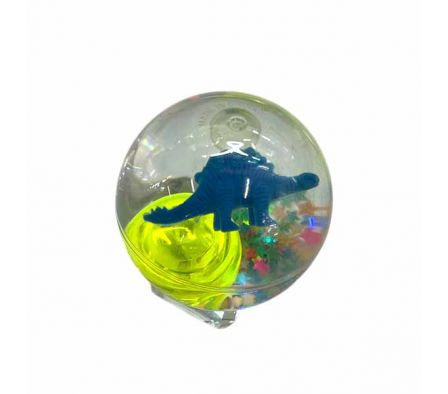 PELOTA ANTIESTRES C/BURBUJA DINOSAURIO 6CM REF 229