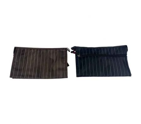 BOLSO P/MAQUILLAJE ESTAMP FRANJAS 25X16CM NYLON RE