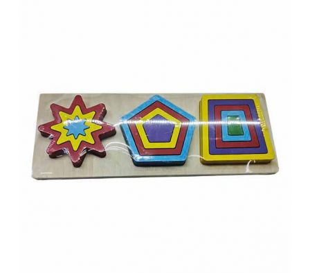 ROMPECABEZA DIDACTICO FIGURAS GEOMETRICAS 30X11CM 