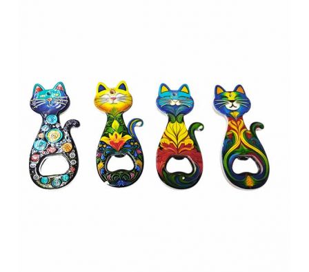 IMAN P/HELADERA GATO C/ABRIDOR 11CM REF 7650-1