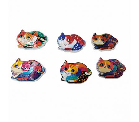 IMAN P/HELADERA GATO COLORES SURTIDOS 7CM REF 7650