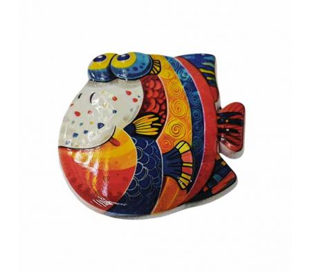 IMAN P/HELADERA PEZ D/COLORES 7CM REF 7650-11