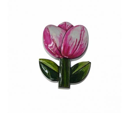 IMAN P/HELADERA FLOR ROSA 7CM REF 7650-14