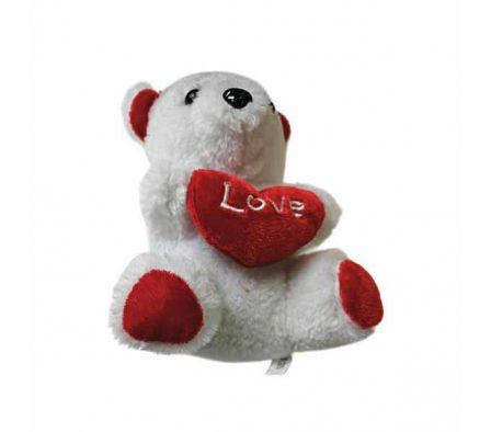 PELUCHE PERRITO C/CORAZON LOVE 3,2CM REF 0750-2