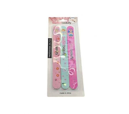 SET LIMA P/UÑAS ESTAMP 3PCS 24X8CM REF 28619-21
