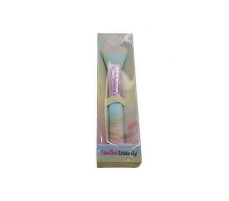 BROCHA P/MAQUILLAJE MANGO COLORES 18X5CM E/CAJA RE