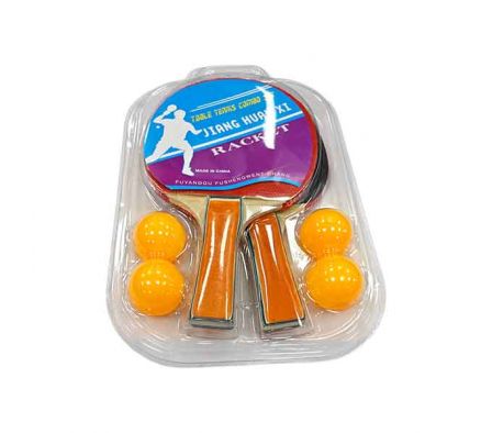 RAQUETA PING PONG+PELOTAS 6PCS 30X19CM E/BLISTER R