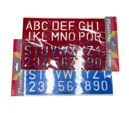 REGLA C/NUMEROS Y LETRAS PLAST REF 21312-29