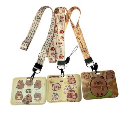 PORTA TARJETA CAPIBARA C/CORREA REF 24786-6