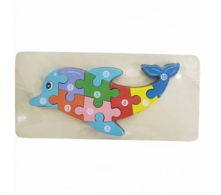 ROMPE CABEZA DIDACTICO DELFIN 29PCS MADERA REF BM-