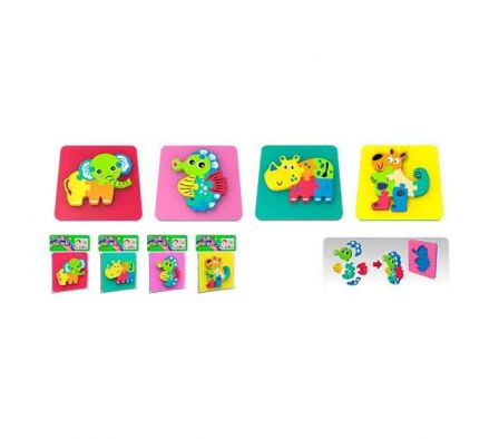 ROMPECABEZA DIDACTICO D/GOMA EVA P/BEBE REF U3901