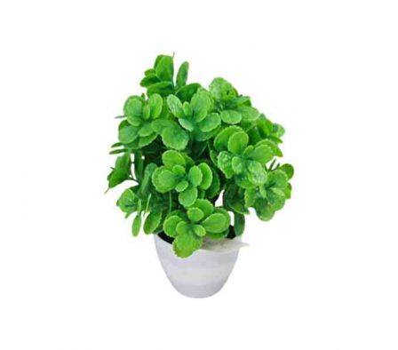 PLANTA DECORATIVA ARTIFICIAL E/MACETA 20CM REF 002