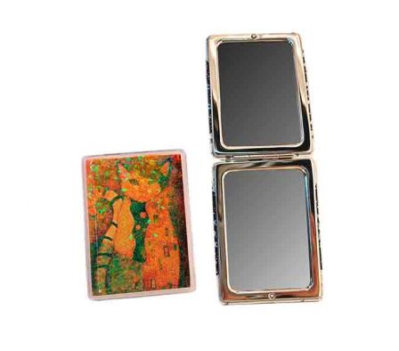 ESPEJO D/CARTERA C/PURPURINA 6X8,5CM REF 6963-45