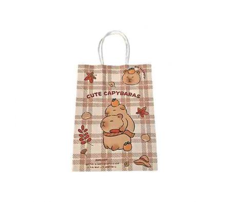 BOLSA P/REGALO CAPIBARA 21X15X8CM PAPEL REF 6885-3