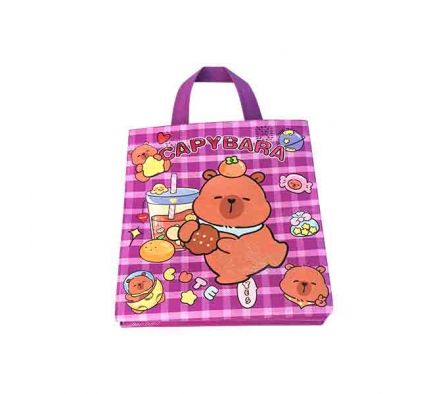 BOLSA P/REGALO CAPIBARA 23X22X11CM PLAST REF 6885-