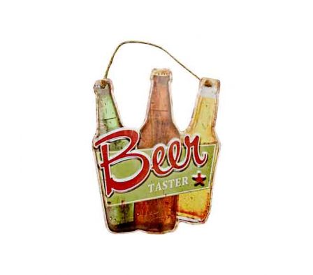 COLGANTE DI/BEER 30X23CM METAL REF 7343A-6